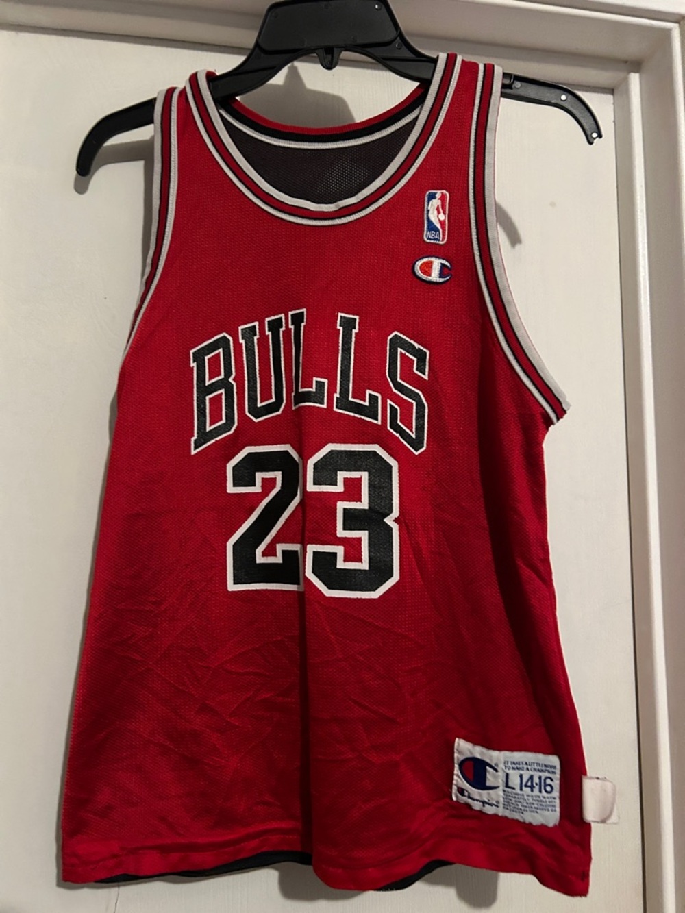 Champion Red Chicago Bulls #23 Jersey